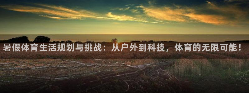 双赢平台体育官网注册：暑假体育生活规划与挑战：从户外到科技，体育的无限可能！